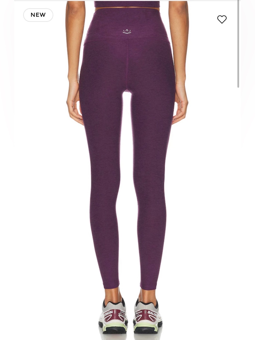 NWT Beyond Yoga Set: Raise The Barre Tank & Midi Legging Eggplant Purple Heather - Picture 8 of 10